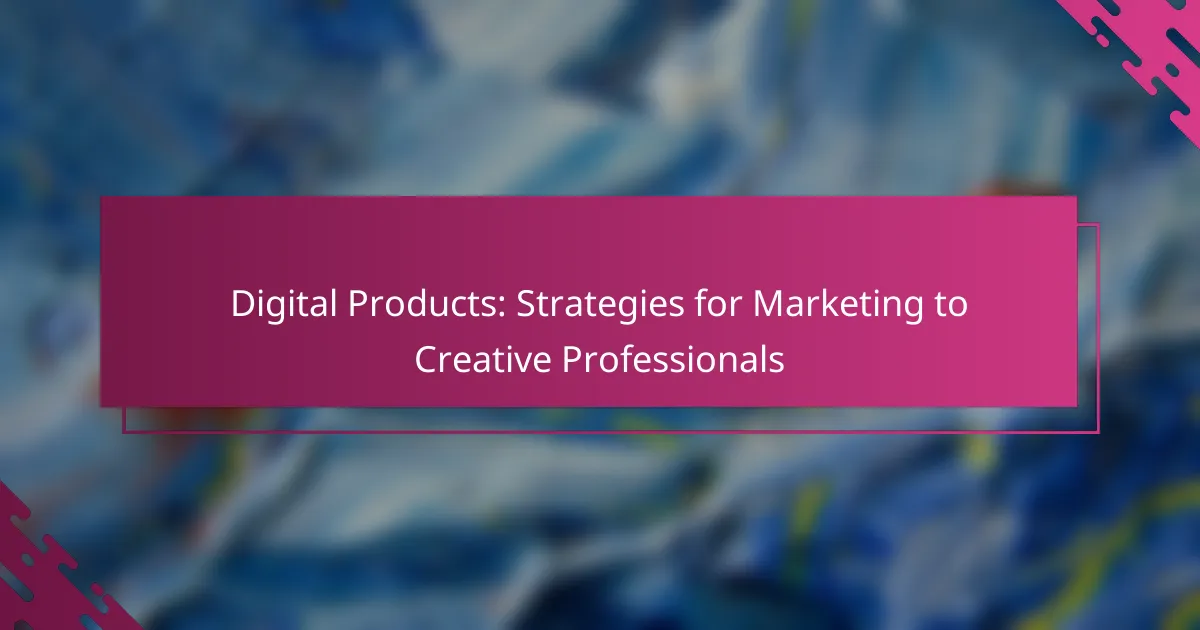 Digital Products: Strategies for Marketing to Creative Professionals