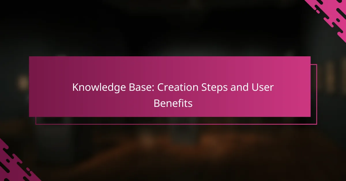 Knowledge Base: Creation Steps and User Benefits